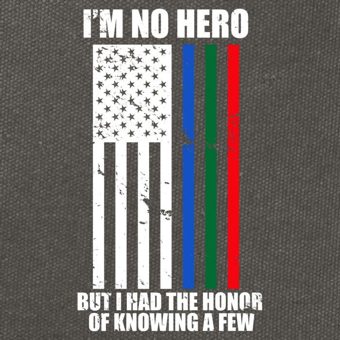IM No Hero Bu I Had The Honor Of Knowing A Few Cotton Canvas Backpack
