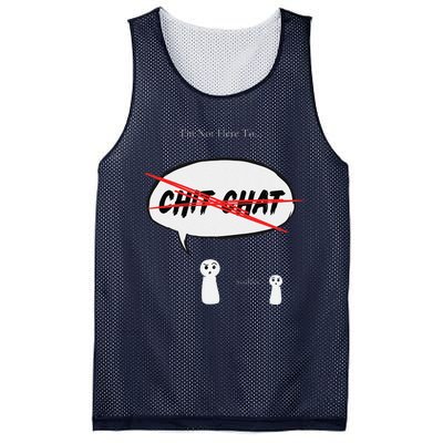 “I’M Not Here To Chit Chat” Funny Sarcastic Motivational Mesh Reversible Basketball Jersey Tank