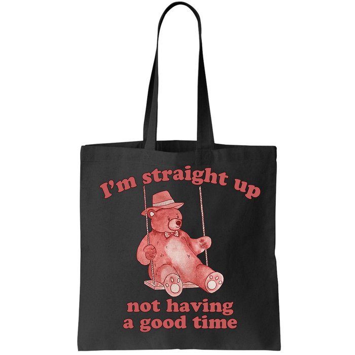 I'm Not Having A Good Time Bear Meme – Funny Bear, Relatable Humor Bag