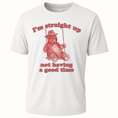I'm Not Having A Good Time Bear Meme – Funny Bear, Relatable Humor Cooling Performance Crew T-Shirt