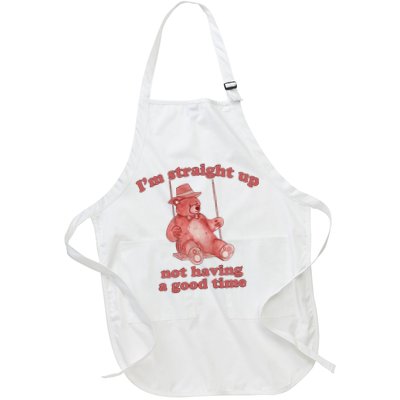 I'm Not Having A Good Time Bear Meme – Funny Bear, Relatable Humor Apron