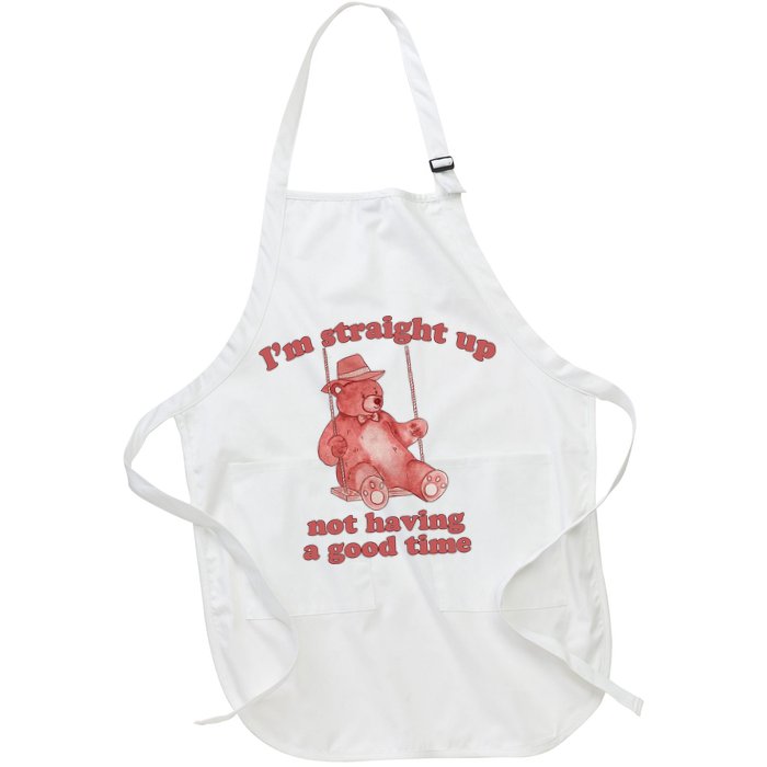 I'm Not Having A Good Time Bear Meme – Funny Bear, Relatable Humor Apron