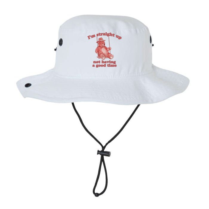 I'm Not Having A Good Time Bear Meme – Funny Bear, Relatable Humor Bucket Hat