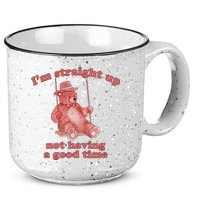 I'm Not Having A Good Time Bear Meme – Funny Bear, Relatable Humor 15oz Campfire Ceramic Mug