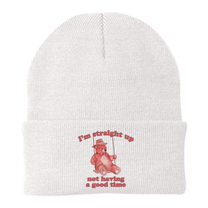I'm Not Having A Good Time Bear Meme – Funny Bear, Relatable Humor Beanie