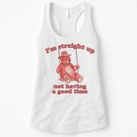 I'm Not Having A Good Time Bear Meme – Funny Bear, Relatable Humor Womens Tank Top