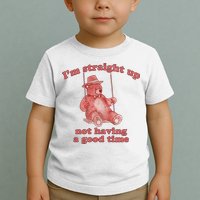 I'm Not Having A Good Time Bear Meme – Funny Bear, Relatable Humor Toddler T-Shirt