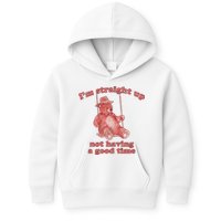 I'm Not Having A Good Time Bear Meme – Funny Bear, Relatable Humor Kids Hoodie