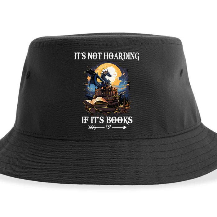 ItS Not Hoarding If ItS Books Funny Nerd Dragon Lover Sustainable Bucket Hat