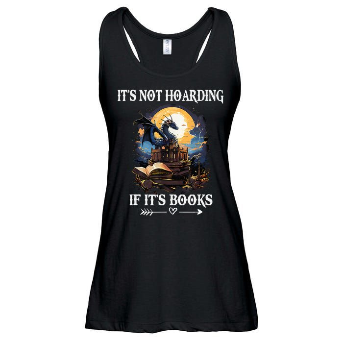 ItS Not Hoarding If ItS Books Funny Nerd Dragon Lover Ladies Essential Flowy Tank