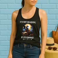 ItS Not Hoarding If ItS Books Funny Nerd Dragon Lover Womens Tank Top