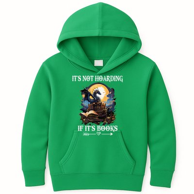 ItS Not Hoarding If ItS Books Funny Nerd Dragon Lover Kids Hoodie