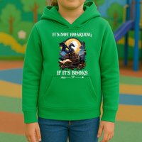 ItS Not Hoarding If ItS Books Funny Nerd Dragon Lover Kids Hoodie