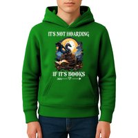 ItS Not Hoarding If ItS Books Funny Nerd Dragon Lover Kids Hoodie