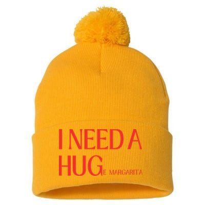 I Need Huge Margarita Pom Pom 12in Knit Beanie