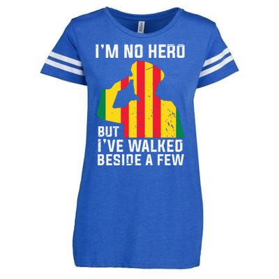 Im No Hero But I've Walked Beside A Few Veteran Day Army Enza Ladies Jersey Football T-Shirt