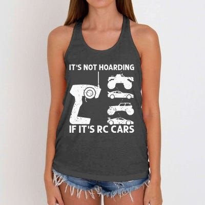 It's Not Hoarding If It's RC Cars RC Car Racing Women's Knotted Racerback Tank