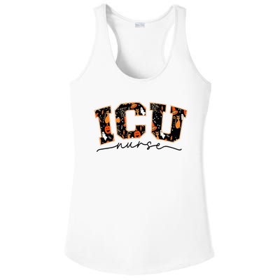 ICU Nurse Halloween Critical Care CCU Intensive Care Rn Fall  Ladies PosiCharge Competitor Racerback Tank