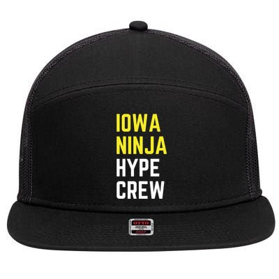 Iowa Ninja Hype Crew 7 Panel Mesh Trucker Snapback Hat