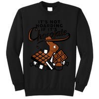 It's Not Hoarding If It's Chocolate Bunny Easter Funny Raglan Baseball Sweatshirt