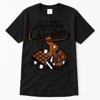 It's Not Hoarding If It's Chocolate Bunny Easter Funny Raglan Baseball Tall T-Shirt