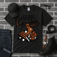 It's Not Hoarding If It's Chocolate Bunny Easter Funny Raglan Baseball Tall T-Shirt