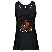 It's Not Hoarding If It's Chocolate Bunny Easter Funny Raglan Baseball Ladies Essential Flowy Tank