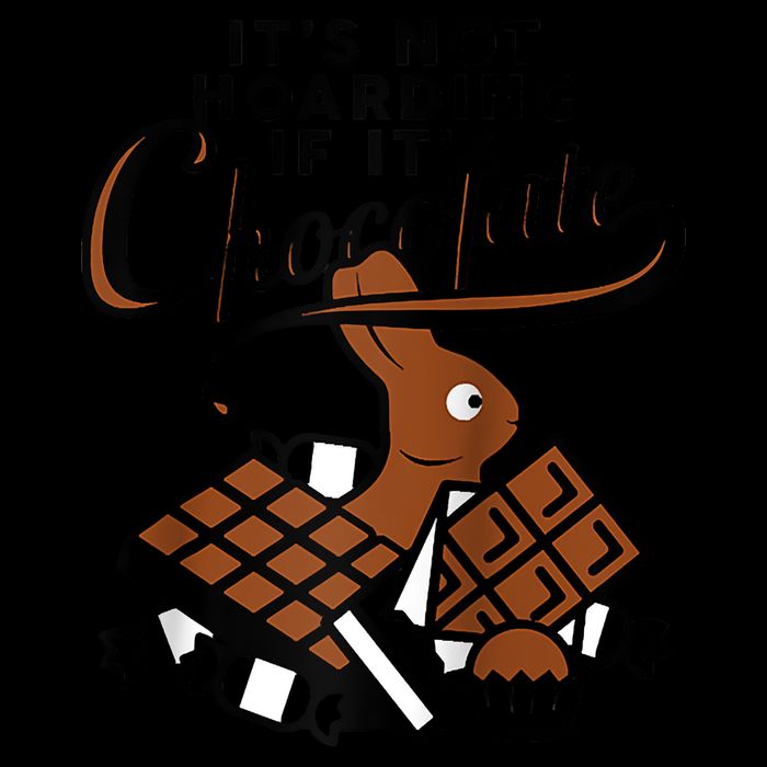 It's Not Hoarding If It's Chocolate Bunny Easter Funny Raglan Baseball 16 in Basic Backpack