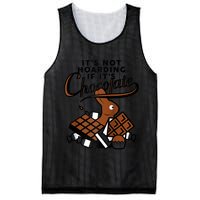 It's Not Hoarding If It's Chocolate Bunny Easter Funny Raglan Baseball Mesh Reversible Basketball Jersey Tank