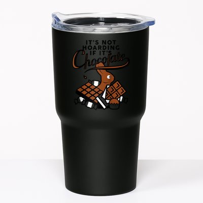 It's Not Hoarding If It's Chocolate Bunny Easter Funny Raglan Baseball Tumbler