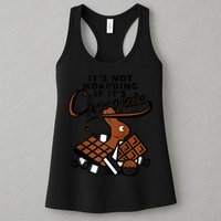 It's Not Hoarding If It's Chocolate Bunny Easter Funny Raglan Baseball Womens Tank Top