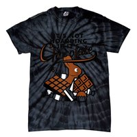 It's Not Hoarding If It's Chocolate Bunny Easter Funny Raglan Baseball Tie-Dye T-Shirt