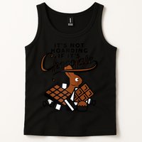 It's Not Hoarding If It's Chocolate Bunny Easter Funny Raglan Baseball Tank Top