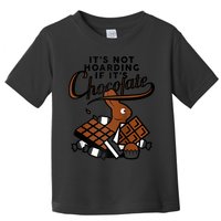 It's Not Hoarding If It's Chocolate Bunny Easter Funny Raglan Baseball Toddler T-Shirt
