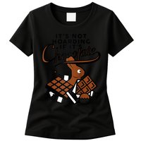 It's Not Hoarding If It's Chocolate Bunny Easter Funny Raglan Baseball Womens T-Shirt