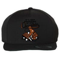 It's Not Hoarding If It's Chocolate Bunny Easter Funny Raglan Baseball Wool Snapback Cap