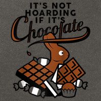 It's Not Hoarding If It's Chocolate Bunny Easter Funny Raglan Baseball Cotton Canvas Backpack