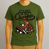 It's Not Hoarding If It's Chocolate Bunny Easter Funny Raglan Baseball T-Shirt