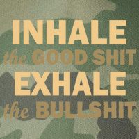 Inhale The Good Shit Exhale the Bullshit Legacy Tie Dye Trucker Hat