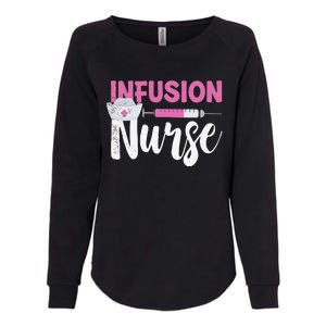 Infusion Nurse Intravenous IV Therapy Oncology Nurse Needle Womens California Wash Sweatshirt