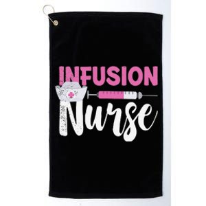 Infusion Nurse Intravenous IV Therapy Oncology Nurse Needle Platinum Collection Golf Towel