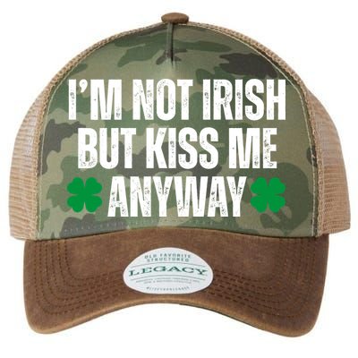 Im Not Irish But Kiss Me Anyway St Patricks Day Funny Legacy Tie Dye Trucker Hat