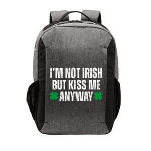 Im Not Irish But Kiss Me Anyway St Patricks Day Funny Vector Backpack