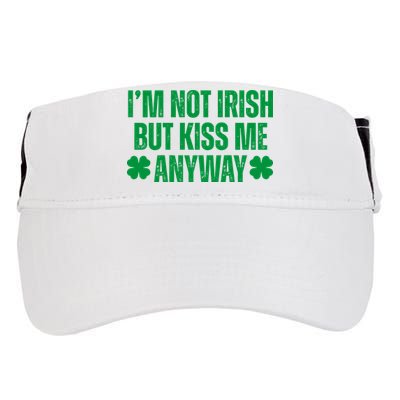 Im Not Irish But Kiss Me Anyway St Patricks Day Funny Adult Drive Performance Visor
