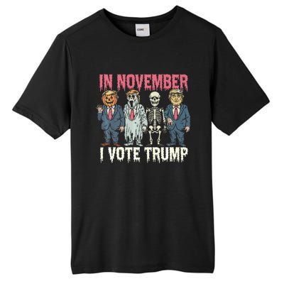 In November I Vote Trump Funny Halloween Political Tall Fusion ChromaSoft Performance T-Shirt