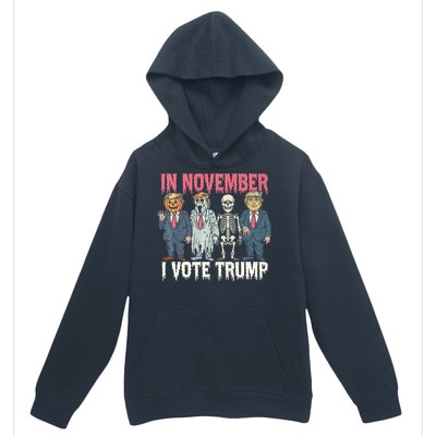 In November I Vote Trump Funny Halloween Political Urban Pullover Hoodie