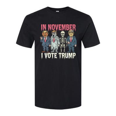 In November I Vote Trump Funny Halloween Political Softstyle CVC T-Shirt