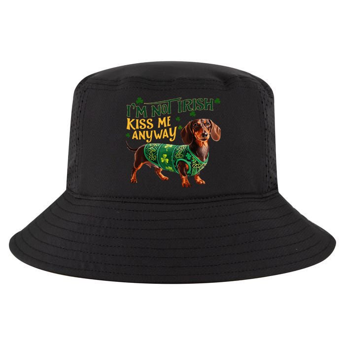 IM Not Irish But Kiss Me Anyway Dachshund St. Patrick Day Cool Comfort Performance Bucket Hat