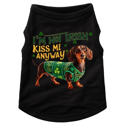 IM Not Irish But Kiss Me Anyway Dachshund St. Patrick Day Doggie Tank