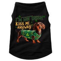 IM Not Irish But Kiss Me Anyway Dachshund St. Patrick Day Doggie Tank
